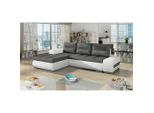Mid.you , Grau, Weiß , Textil , L-Form , 275x180 cm , Made in EU , Wohnzimmer, Sofas & Couches, Wohnlandschaften, Ecksofas