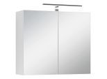 Mid.you , Holzwerkstoff , 2 Fächer , 70x60x20 cm , FSC MIX , Soft-Close-System , Badezimmer, Badezimmermöbel, Badezimmerschränke, Spiegelschränke