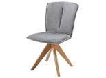 Möbelix , Braun , Holz, Textil , Eiche , massiv , 51x89x70 cm , Esszimmer, Esszimmerstühle, Polsterstühle