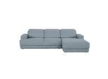 Mid.you , Blau , Textil , Ottomane rechts, Eckteil, L-Form , 293x204 cm , Made in EU ,