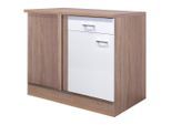 Möbelix , Weiß, Sonoma Eiche , Holzwerkstoff , 1 Fächer , 1 Schublade(n) Schubladen , 110x85x57 cm , Made in Germany , individuell planbar , Küche, Küchenblöcke, Küchenschränke, Küchenunterschränke