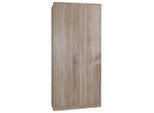 Mid.you , Eichefarben , Holzwerkstoff , 1 Fächer , 90x199x58 cm , BQ - Bündnis für Qualität, Made in Germany, DIN EN ISO 9001 , Beimöbel erhältlich, in verschiedenen Holzarten erhältlich , Schlafzimmer, Kleiderschränke, Drehtürenschränke