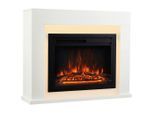 Möbelix , Weiß , Metall, Glas, Holzwerkstoff , 95.0x77.0x26.0 cm , Fernbedienung, Flammeneffekt separat schaltbar, Überhitzungsschutz, Thermostat, Dimmer , Kamine, Elektrokamine