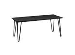 Mid.you , Schwarz , Metall, Holzwerkstoff , rechteckig , 46x50x106 cm , gastro- und objekttauglich, einfacher Aufbau , Wohnzimmer, Wohnzimmertische, Couchtische, Couchtische Metall