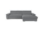 Livetastic , Grau , Textil , 292x183 cm , Made in EU , Rücken echt , Wohnzimmer, Sofas & Couches, Schlafsofas, Ecksofas mit Schlaffunktion