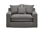 Livetastic , Grau , Textil , Füllung: Polyester, Federn , 129x92x105 cm ,
