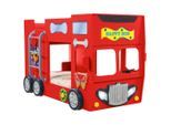 Livetastic , Rot , Holz , Buche , vollmassiv , 90x190 cm , TÜV-geprüft , Kinder- & Jugendzimmer, Kinderbetten, Autobetten