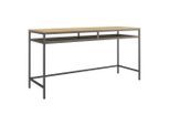 Mid.you , Eiche grau , Metall, Holzwerkstoff , Holzoptik , rechteckig , 75x50x151 cm , Stauraum , Büromöbel, Schreibtische, Schreibtische
