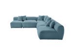 Livetastic , Blau , Textil , L-Form , 315x300 cm , Made in EU , erweiterbar, individuell planbar ,