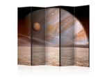 artgeist , Beige, Sahara , Holz, Kunststoff, Textil , Kiefer , massiv , Skyline , 225x172x3 cm , Motiv auf Vorder- und Rückseite, Akustikschaumstoff , Kleinmöbel, Paravents