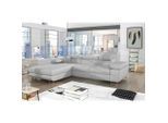 Mid.you , Hellgrau , Textil , L-Form , 289x203 cm , Made in EU ,