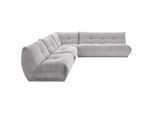Livetastic , Grau , Textil , Ottomane rechts, einzeln stellbar, L-Form , 315x285 cm , Made in EU , Rücken echt, individuell planbar ,
