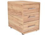 Möbelix , Eichefarben , Holzwerkstoff , 3 Schublade(n) Schubladen , 44.3x59.6x50 cm , Büromöbel, Rollcontainer