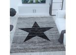 Möbelix , Grau , Textil , Stern , rechteckig , 160x220 cm , Oeko-Tex® Standard 100 , für Fußbodenheizung geeignet, in verschiedenen Größen erhältlich , Teppiche & Böden, Teppiche, Webteppiche