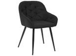 Livetastic , Anthrazit , Metall, Textil , 55x80x61 cm , Esszimmer, Esszimmerstühle, Polsterstühle