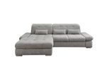 Livetastic , Silberfarben , Textil , Uni , Füllung: Schaumstoff,Schaumstoff , L-Form , 300x196 cm , Made in EU , Liegefunktion, seitenverkehrt erhältlich, Schlafen auf Sitzhöhe, Rücken echt, Armteil links, Armteil rechts ,
