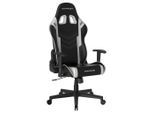 Dxracer , Schwarz, Weiß , Kunststoff, Textil , 67x126x67 cm , Wippmechanik mit Härtegradeinstellung, Sitzfläche 360° drehbar, Nackenkissen abnehmbar, Lendenkissen abnehmbar , Büromöbel, Bürostühle, Gaming Stühle