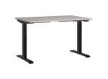 Germania , Schwarz, Kaschmir , Metall, Holzwerkstoff , rechteckig , 80x72-120x120 cm , höhenverstellbar , Büromöbel, Schreibtische, Höhenverstellbare Schreibtische