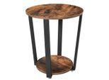 Möbelix , Braun, Schwarz , Metall, Holzwerkstoff , rund , 50x57x50 cm , einfacher Aufbau ,