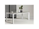 Gardenson , Grau, Weiß , Metall, Kunststoff , rechteckig , 100x75x205 cm , wetterbeständig , Gartenmöbel, Gartentische, Gartentische