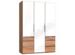 Mid.you , Weiß, Eichefarben , Glas, Holzwerkstoff , 2 Fächer , 6 Schublade(n) Schubladen , 150x216x58 cm , BQ - Bündnis für Qualität, Made in Germany, DIN EN ISO 9001 , umfangreiches Zubehör erhältlich, in verschiedenen Größen erhältlich, in verschiedenen Holzdekoren erhältlich ,