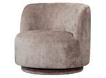Livetastic , Taupe , Textil , 81x72x80 cm , Sitzfläche 360° drehbar ,