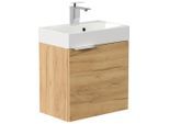 Mid.you , Eichefarben , Holzwerkstoff , 50 cm , hängend , Badezimmer, Badmöbel-Sets & -Serien, Gästebäder