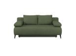 Möbelix , Grün , Holz, Kunststoff, Textil , Fichte, Tanne , Füllung: Polyester, Schaumstoffflocken,Polyester, Schaumstoffflocken , 200x88x100 cm , DIN EN ISO 14001, DIN EN ISO 9001 ,