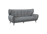 Möbelix , Anthrazit , Textil , 221x105x98 cm , Rücken echt, Armteil links, Armteil rechts , Wohnzimmer, Sofas & Couches, Sofas, 3er Sofas