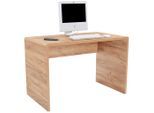 Möbelix , Eichefarben , Holzwerkstoff , rechteckig , 120x75.5x60 cm , Büromöbel, Schreibtische, Schreibtische