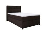 Mid.you , Braun , Holz, Holzwerkstoff , Tanne , Hartholz , 120x200 cm , Bettkasten, gepolstertes Kopfteil , Schlafzimmer, Betten, Boxspringbetten