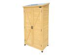 Ambia Garden , Braun , Holz , Hemlocktanne , 85x174x52 cm , Grüner Punkt, Europäischer Sicherheitsstandard, FSC 100% , Gartenmöbel, Gartenmöbelzubehör, Gartenschränke