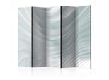 artgeist , Grau, Weiß , Holz, Textil , Kiefer , massiv , Abstraktes , 225x172x3 cm , Motiv auf Vorder- und Rückseite , Kleinmöbel, Paravents