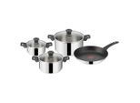 Tefal , Edelstahlfarben , Metall , 24 l , rund , Kochen & Essen, Töpfe, Kochtopfsets