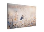 artgeist , Hellblau, Beige , Holz, Textil , Kiefer , rechteckig , 90x60x1.2 cm , Keilrahmen ,