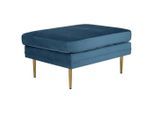 Livetastic , Goldfarben, Hellblau , Metall, Textil, Kunststoff , Füllung: Schaumstoff , rechteckig , 90x49x70 cm ,