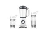 Silva Homeline , Schwarz, Weiß, Edelstahlfarben , Kunststoff , 1.2 l , 18x37.5x15.3 cm , abnehmbarer Mixbehälter, rutschfeste Füße, Smoothie-Funktion, Nachfüllöffnung im Deckel, BPA-frei, Sicherheitsschaltung, Pulse-Funktion, Messer aus Edelstahl , Küche, Küchenelektrogeräte, Mixer & Rührgeräte, Standmixer