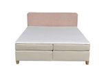 Livetastic , Beige , Textil , H2 , 180x200 cm , gepolstertes Kopfteil, Matratze durchgehend ,