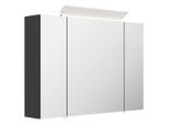 Mid.you , Glas , 4 Fächer , 90x62x17 cm , Soft-Close-System, hängend , Badezimmer, Badezimmermöbel, Badezimmerschränke, Spiegelschränke