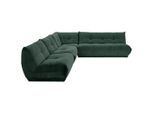 Livetastic , Dunkelgrün , Textil , Ottomane rechts, L-Form, einzeln stellbar , 315x285 cm , Made in EU , Rücken echt, individuell planbar , Wohnzimmer, Sofas & Couches, Wohnlandschaften, Ecksofas
