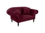 Mid.you , Rot , Textil , Buche , vollmassiv , Füllung: Silikon, Schaumstoffflocken , 180x94x103 cm , Made in EU ,