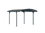 Möbelix , Metall , 288x242x495 cm , Freizeit im Garten, Gartenbauten, Carports