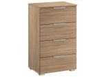 Rauch Möbel , Sonoma Eiche , Holzwerkstoff , 4 Schublade(n) Schubladen , 40x81x42 cm , Blauer Engel, Goldenes M, BQ - Bündnis für Qualität, Made in Germany , Soft-Close-System ,