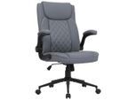 Möbelix , Grau , Holz, Metall, Kunststoff, Textil , Pappel , Sperrholz , 64x116x70 cm , Sitzfläche 360° drehbar , Büromöbel, Bürostühle, Chefsessel
