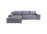 Luca Bessoni , Grau , Textil , seitenverkehrt montierbar, L-Form , 308x213 cm , Wohnzimmer, Sofas & Couches, Wohnlandschaften, Ecksofas