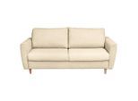 Livetastic , Creme , Textil , Buche , Füllung: Schaumstoff , 195x90x102 cm , Made in EU , Liegefunktion, Rücken echt ,