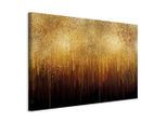 artgeist , Schwarz, Goldfarben , Holz, Textil , Kiefer , rechteckig , 120x80x1.2 cm , Keilrahmen ,