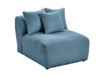 Livetastic , Blau , Textil , 85x70x122 cm , Made in EU , erweiterbar, Rücken echt, individuell planbar , Wohnzimmer, Sofas & Couches, Sofas, Weitere Sofas, Modulare Sofas