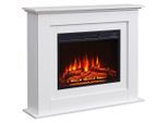 Möbelix , Weiß , Holz , 100x82x25 cm , Fernbedienung, Flammeneffekt separat schaltbar, Überhitzungsschutz, Thermostat ,