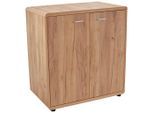 Möbelix , Eichefarben , Holzwerkstoff , 1 Fächer , 89x87x40 cm , Beimöbel erhältlich , Kleinmöbel, Kommoden, Kommoden